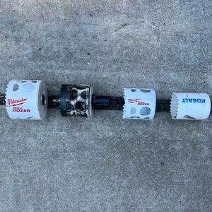 Milwaukee & Kobalt 4 hole dozers (2 1/2”, 2 1/8”, 2”, 1 3/4”)